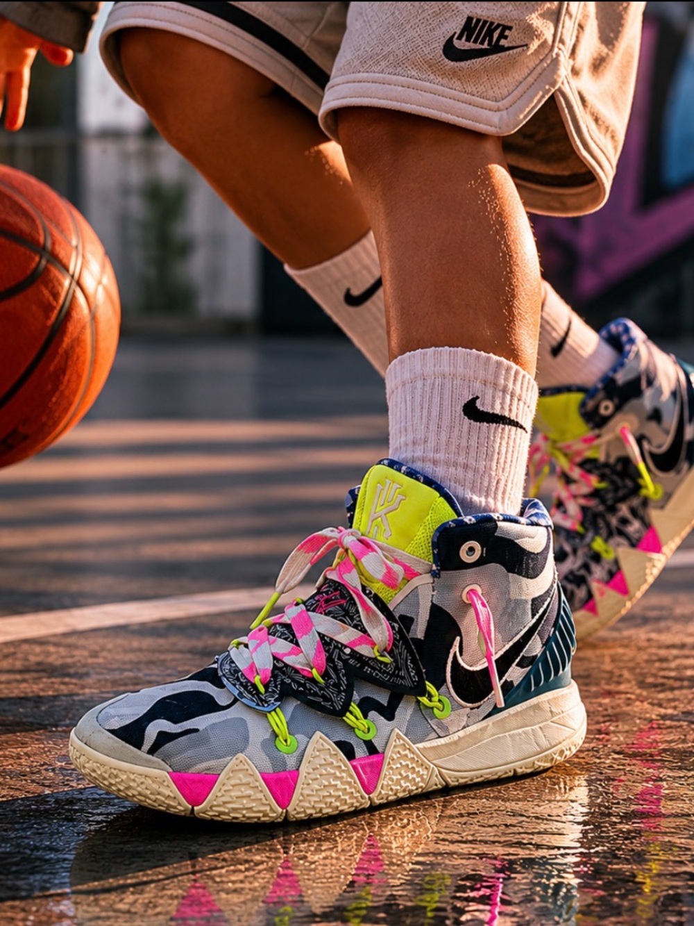 Nike Kybrid S2 "What The Neon" basketball shoes